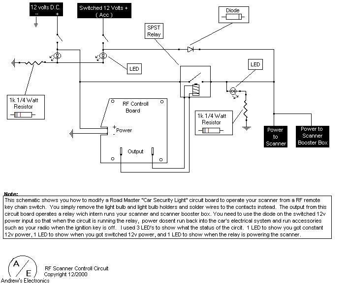 Knight Tech-- RF remote scanner switch